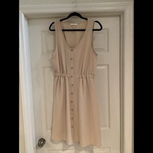 Sleeveless cinched waist dress
